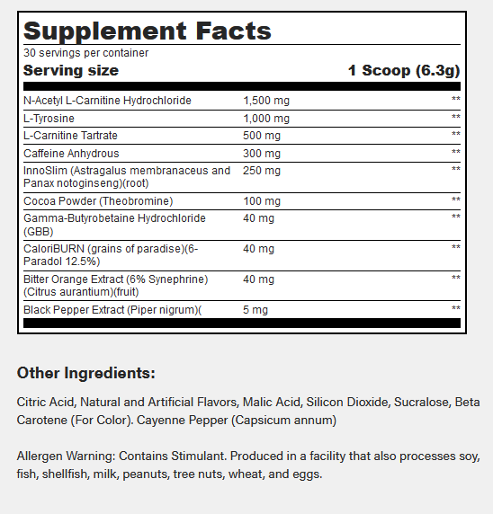 Axe & Sledge: 212 Thermo, 30 Servings