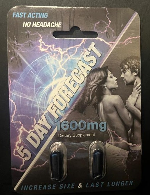 5 Day Forecast Double Capsule Male Enhancement