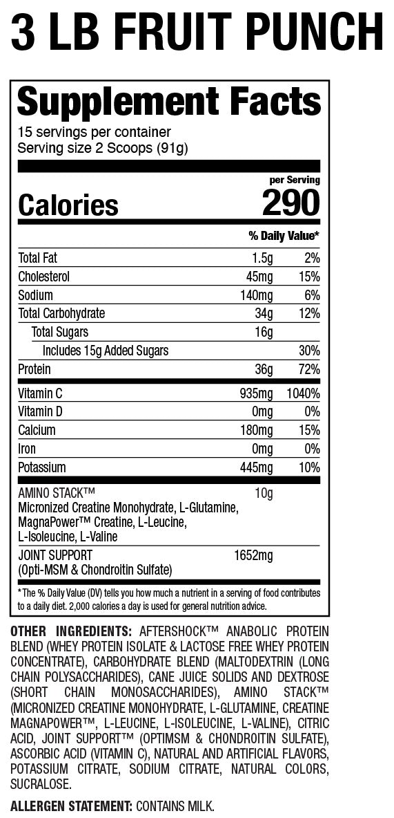 Myogenix: AfterShock Recovery, 6lb