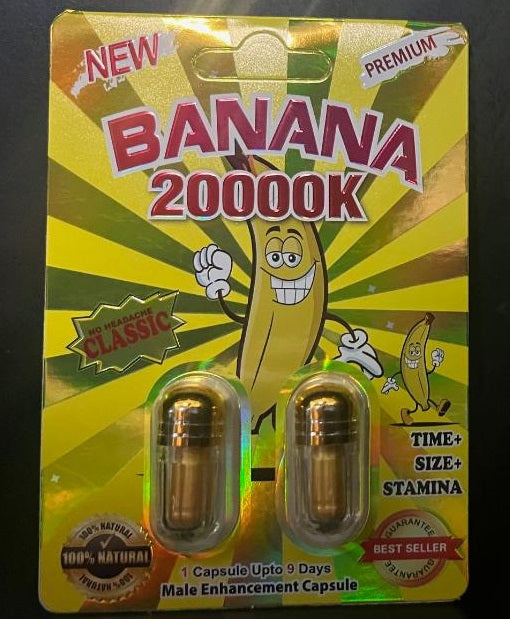 Banana 20000K Double Capsule Male