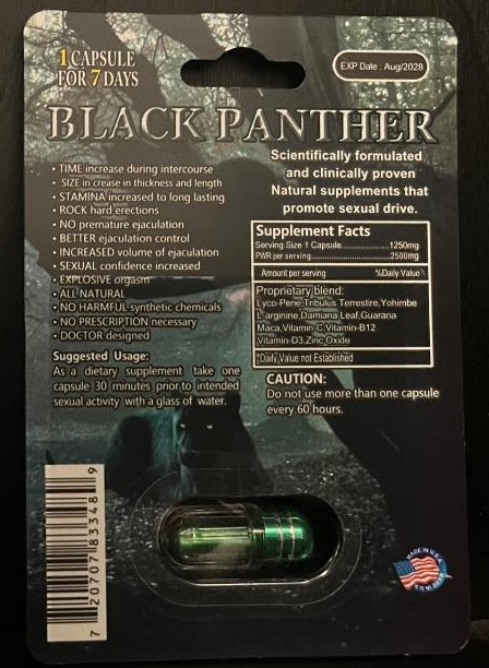 Black Panther 10000K Male  Capsule