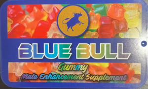 Blue Bull Gummy Tin Case Male Enhancement