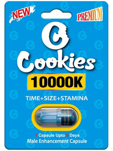 Cookies Blue 10000K Male Enhancement Double Capsule