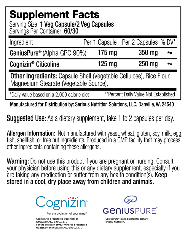 SNS: Elite Choline - 60 Caps