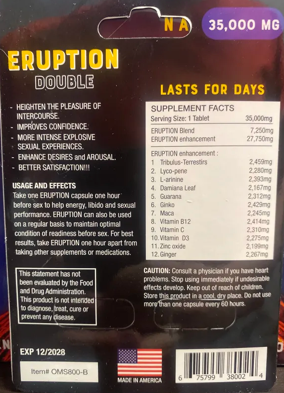 Eruption Double Capsule Male