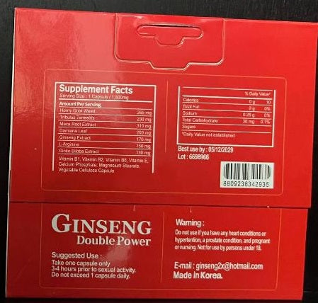 Ginseng 6800 Double Power Male