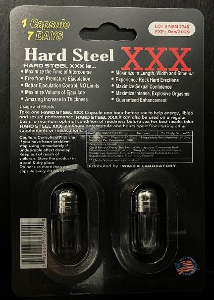 Hard Steel 50000K Double Capsule Male
