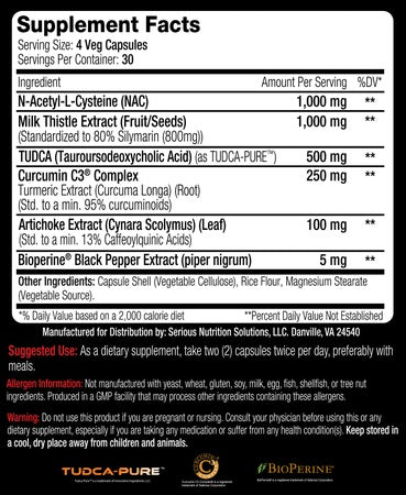 SNS: Liver Assist XT Advanced, 120 Capsules
