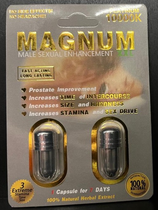 Magnum: Platinum 10000k Double Capsule Male enhance