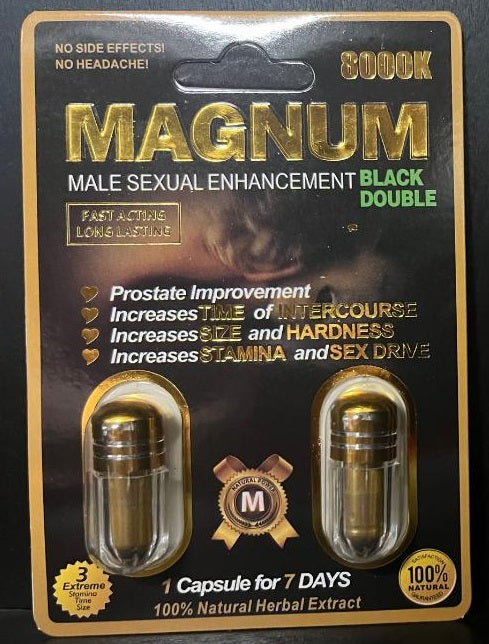 Magnum: 8000k Male  Double Capsule