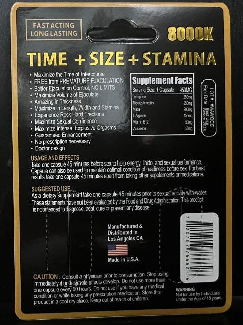 Magnum: 8000k Male  Double Capsule