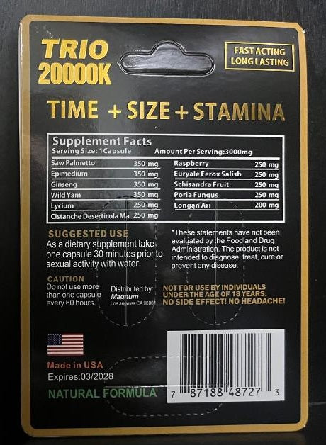 Magnum Trio 20000K Male