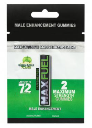 MaxFuel Green Apple Flavor Male  Gummy