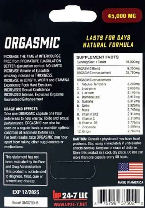 Orgasmic For Him Male