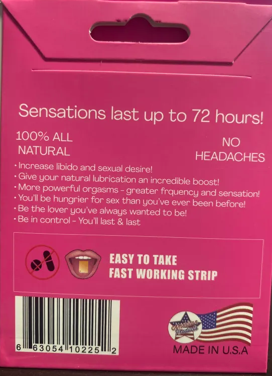 Pink Pussycat Oral Strip Female