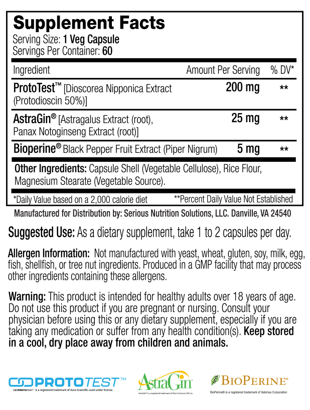 SNS: Prototest XT - 60 Capsules
