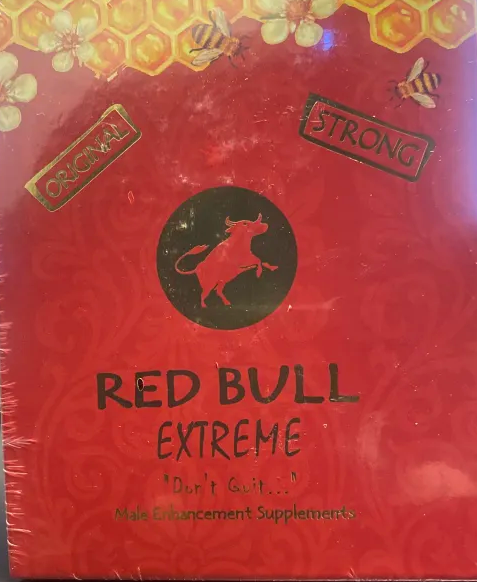 Red Bull Extreme Honey Yellow Top Male Enhancement - 12 Count Box