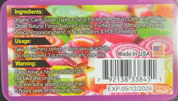 Rh1n0 69 Super Long Lasting Gummy Tin Case Male