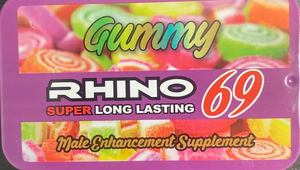 Rhino 69 Super Long Lasting Gummy Tin Case Male Enhancement