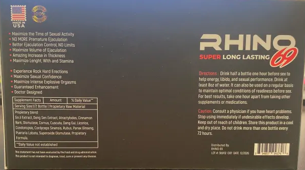 Rh1n0 69 Super Long Lasting 200k Green Liquid Shot