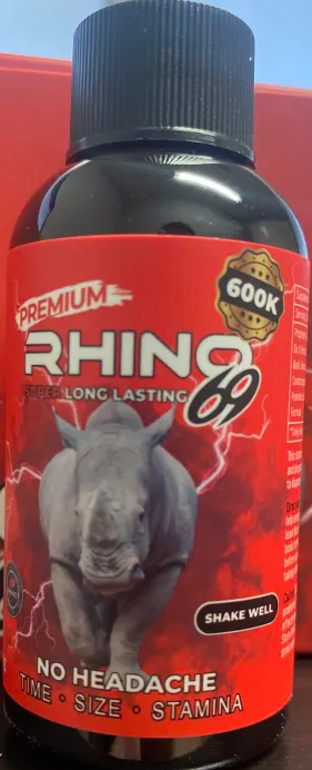 Rhino 69 Super Long Lasting 600k Red Liquid Shot