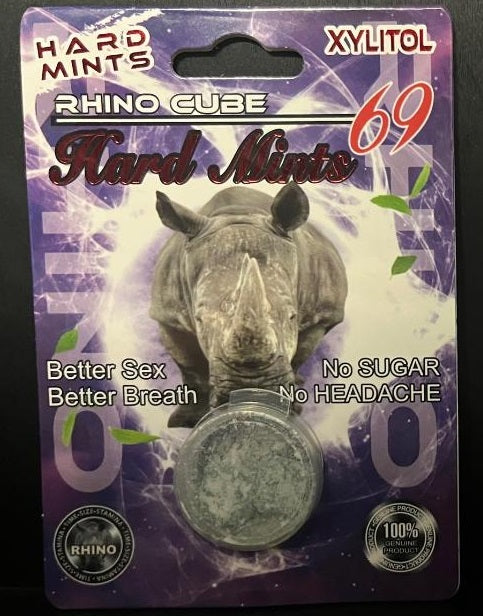 Rhino Cube 69 Hard Mints Male Enhancement