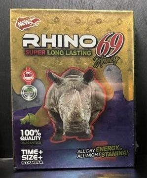 Rh1n0 69 Super Long Lasting Honey 12 Count Yellow Box