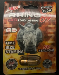 Rhino 69 Platinum 100K Super Long Lasting Capsule