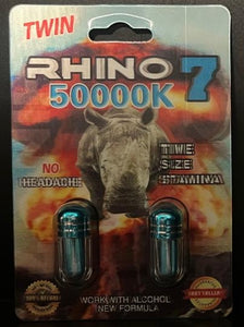 Rhino 7 50000K Double Capsule Male Enhancement