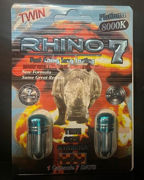 Rh1n0 7 Platinum 8000K Plus Double Capsule