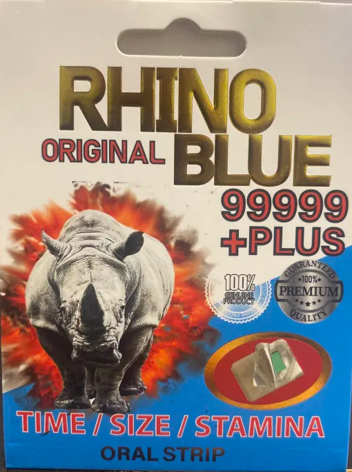 Rh1n0 Blue 99999 Plus Oral Strip Male