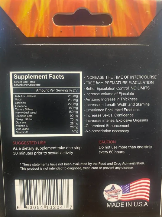 Rh1n0 Rush 70 13000 Oral Strip Male