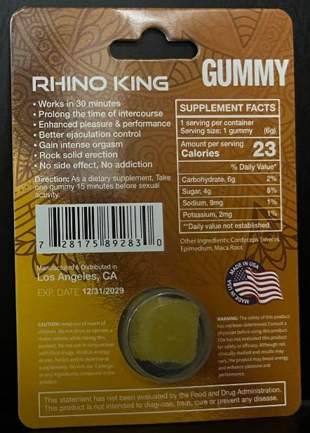 Rh1n0 King Gold Gummy