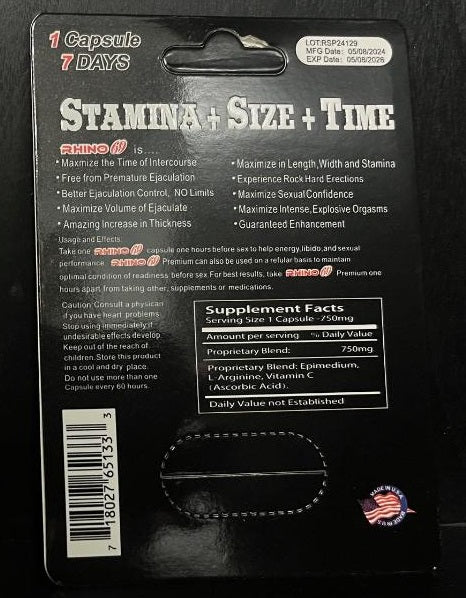 Rh1n0 69 Platinum 60000 Male Enhacement