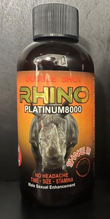 Rh1n0 Platinum 8000 Double Shot Male
