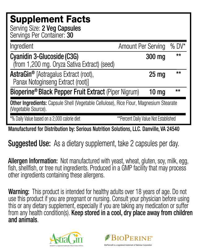 SNS: C3GXT - 60 Capsules