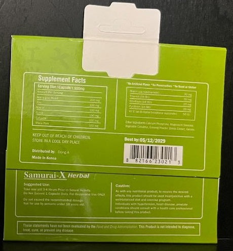 Samurai-X Herbal Green Male
