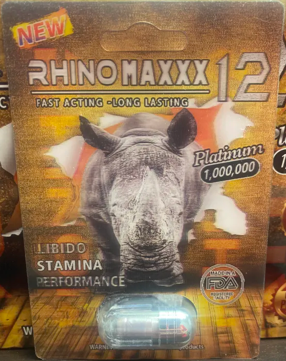 Rhino Maxxx 12 Platinum 1,000,000 Male Enhancement