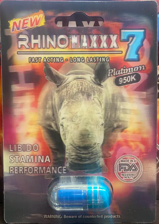 Rhino Maxxx 7 Platinum 950k Male Enhancement
