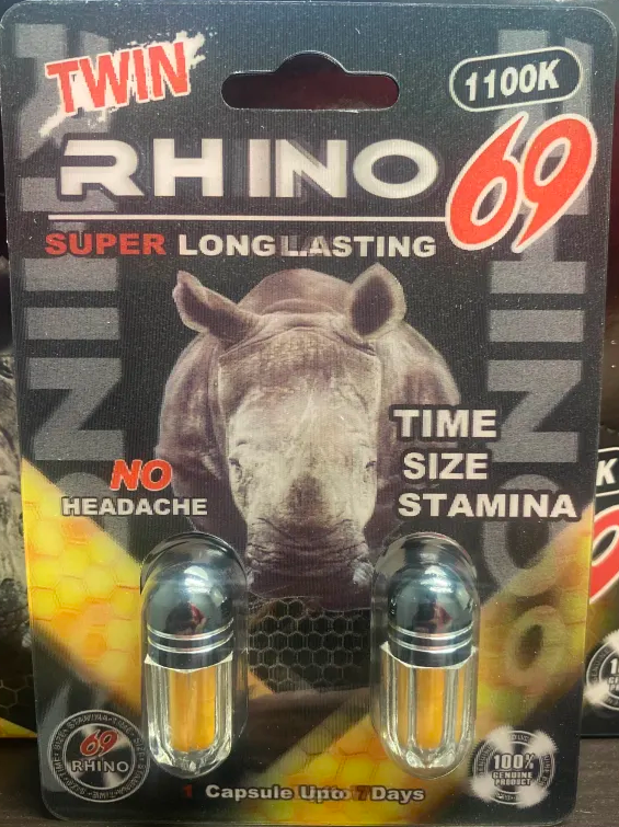 Rhino 69 Super Long Lasting 1100K Double Capsule Male Enhancement