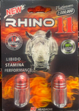 Rhino 11 Platinum 2,000,000 Double Capsule Male Enhancement