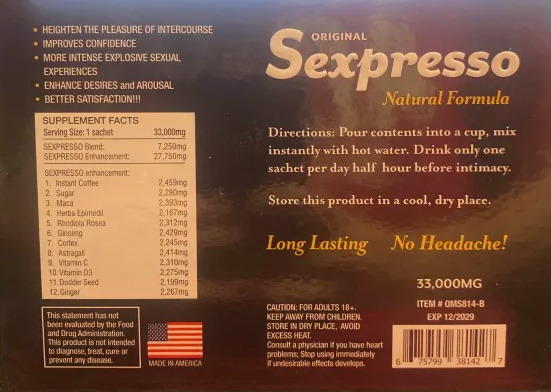 Original Sexpresso Male  Coffee