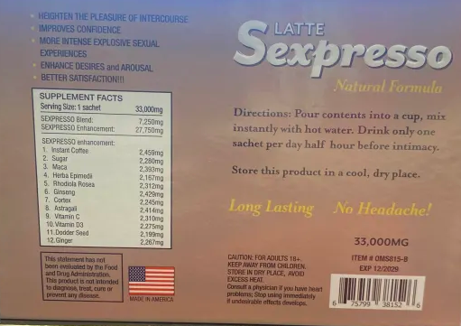 Latte Sexpresso Male  Coffee