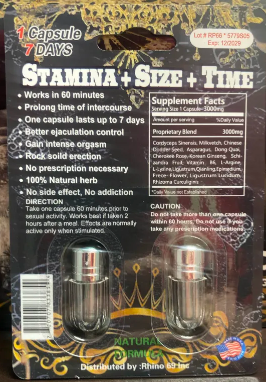 Rh1n0 69 Super Long Lasting 17000K Double Capsule Male