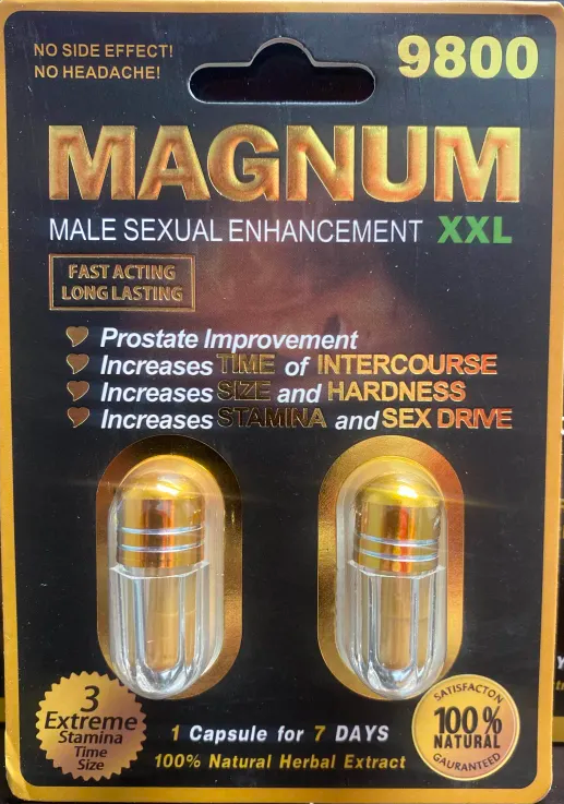 Magnum 9800 Black Gold XXL Double Capsule Male