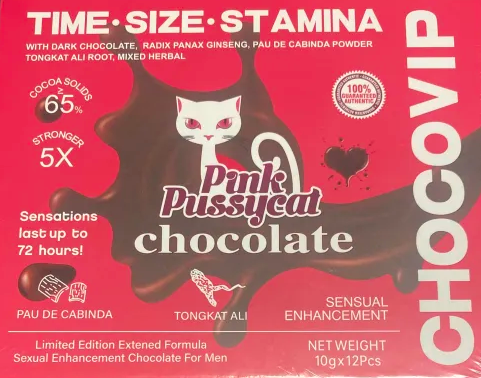 Pink Pussycat VIP Chocolate Female Enhancement