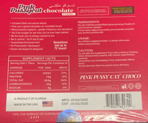 Pink Pussycat VIP Chocolate Female