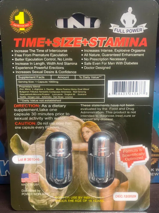 Rh1n0 Super Long Lasting 9000K Double Capsule Male