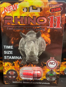 Rhino 11 Titanium 250K Male Enhancement