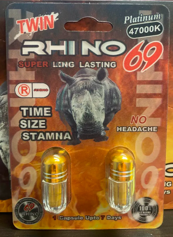 Rh1n0 69 Platinum 47000K Double Capsule Male
